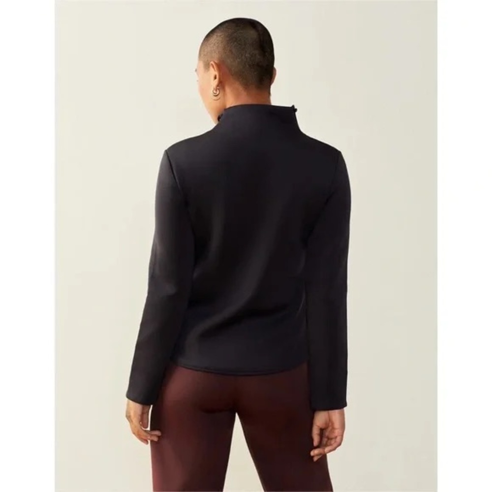 ADAY Up In The Air Jacket Scuba Asymmetrical Zip Biker Jacket - Picture 3 of 9